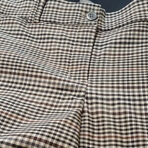 Maurices Gingham Dress Pants Brown